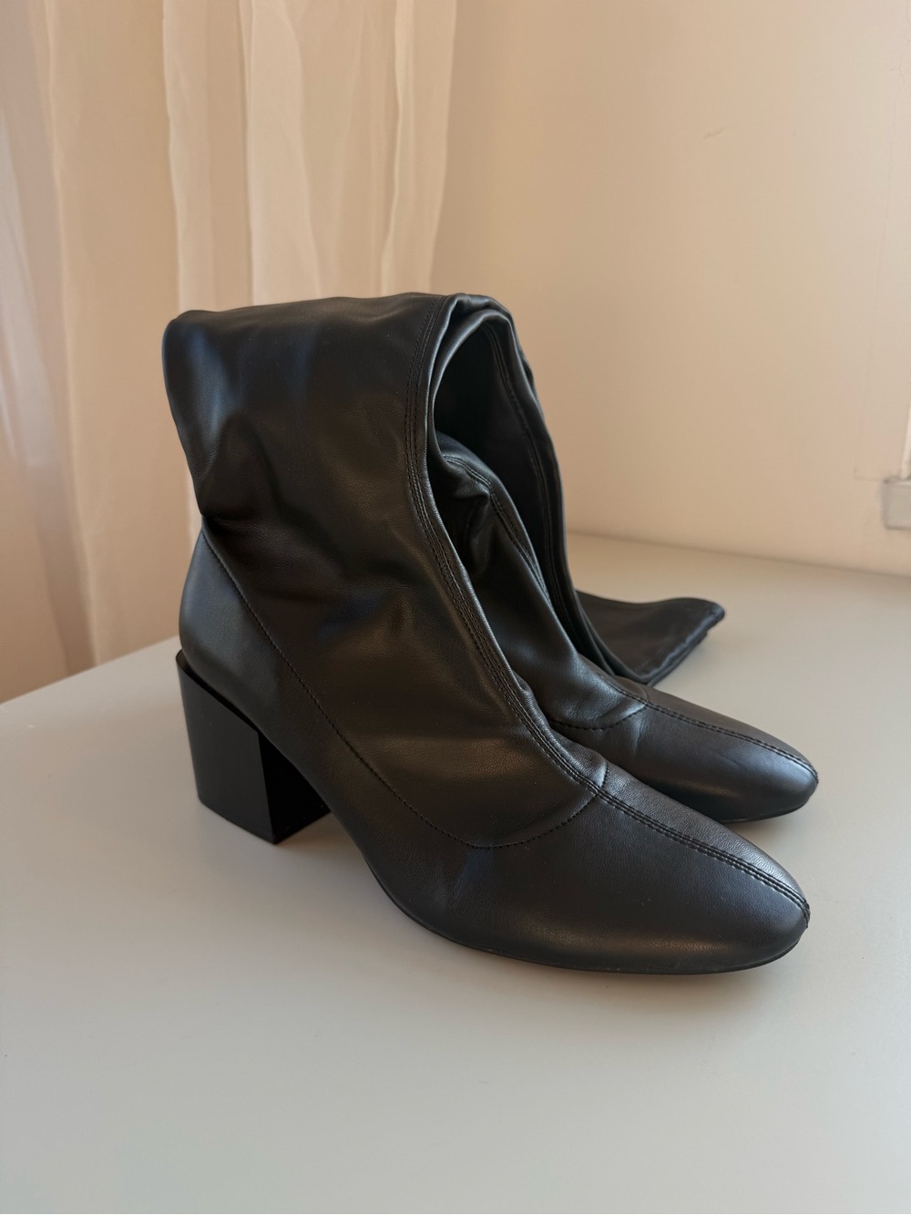 Zara Black Over The Knee Boots EU39 US8.5 - Picture 1 of 9